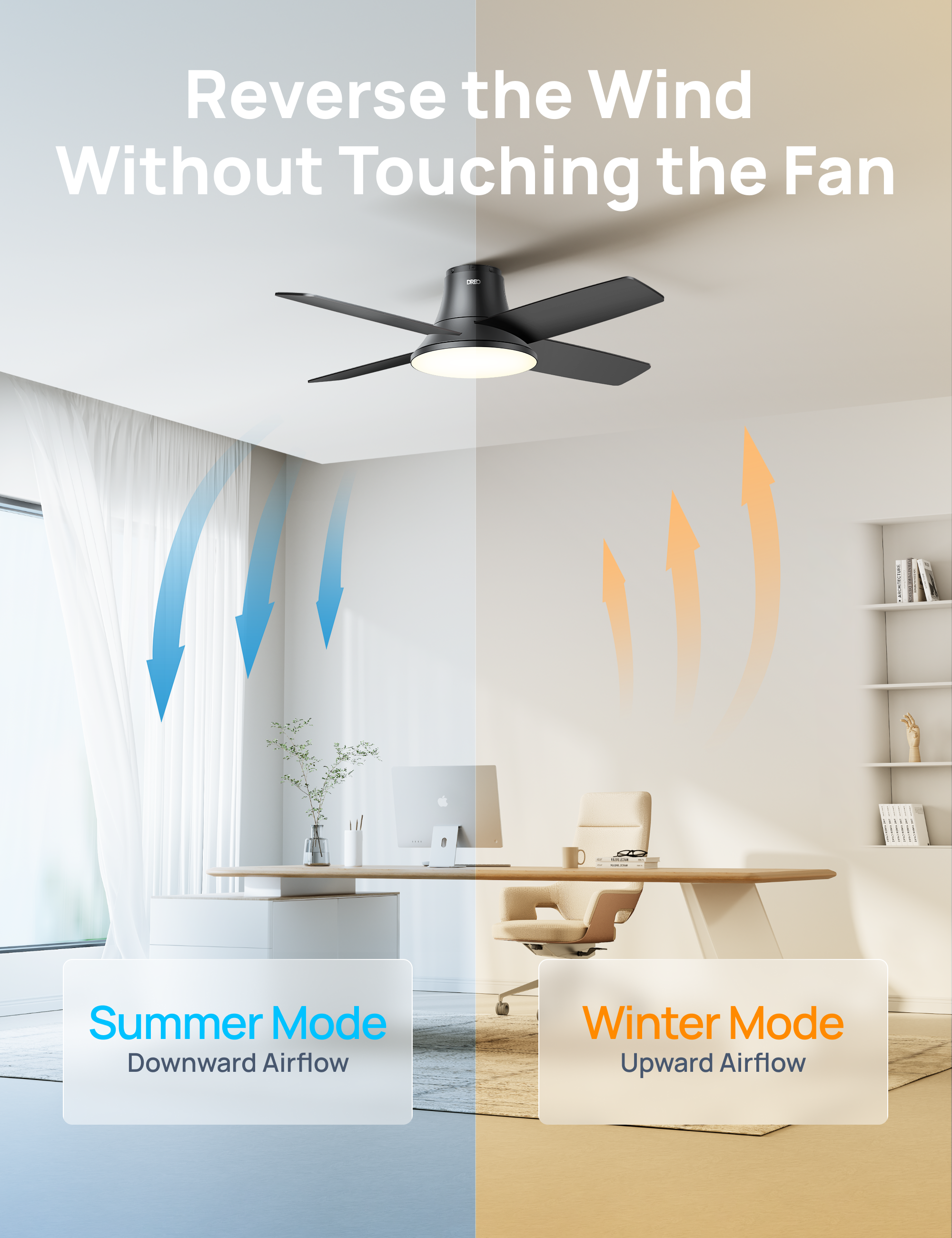 Heater Solaris Slim H2&Smart Ceiling Fan CLF513S