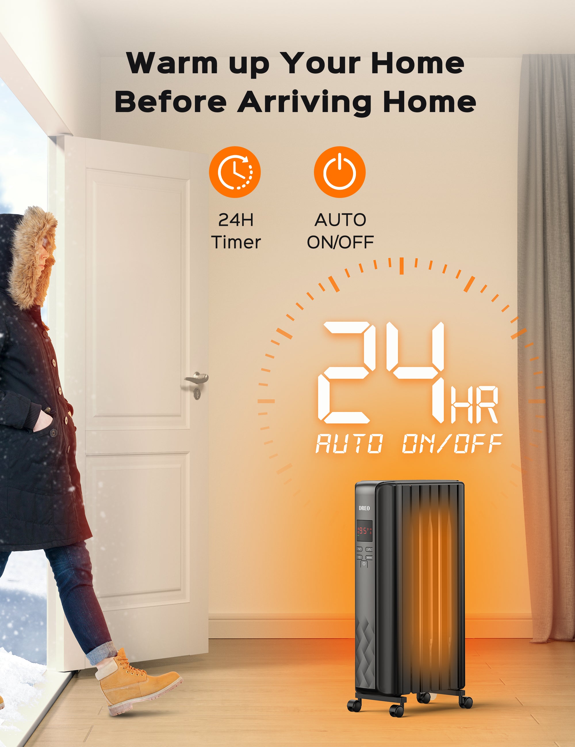 Space Heater, Upgrade 1500W Portable deals Electric Heater with 3 Mode