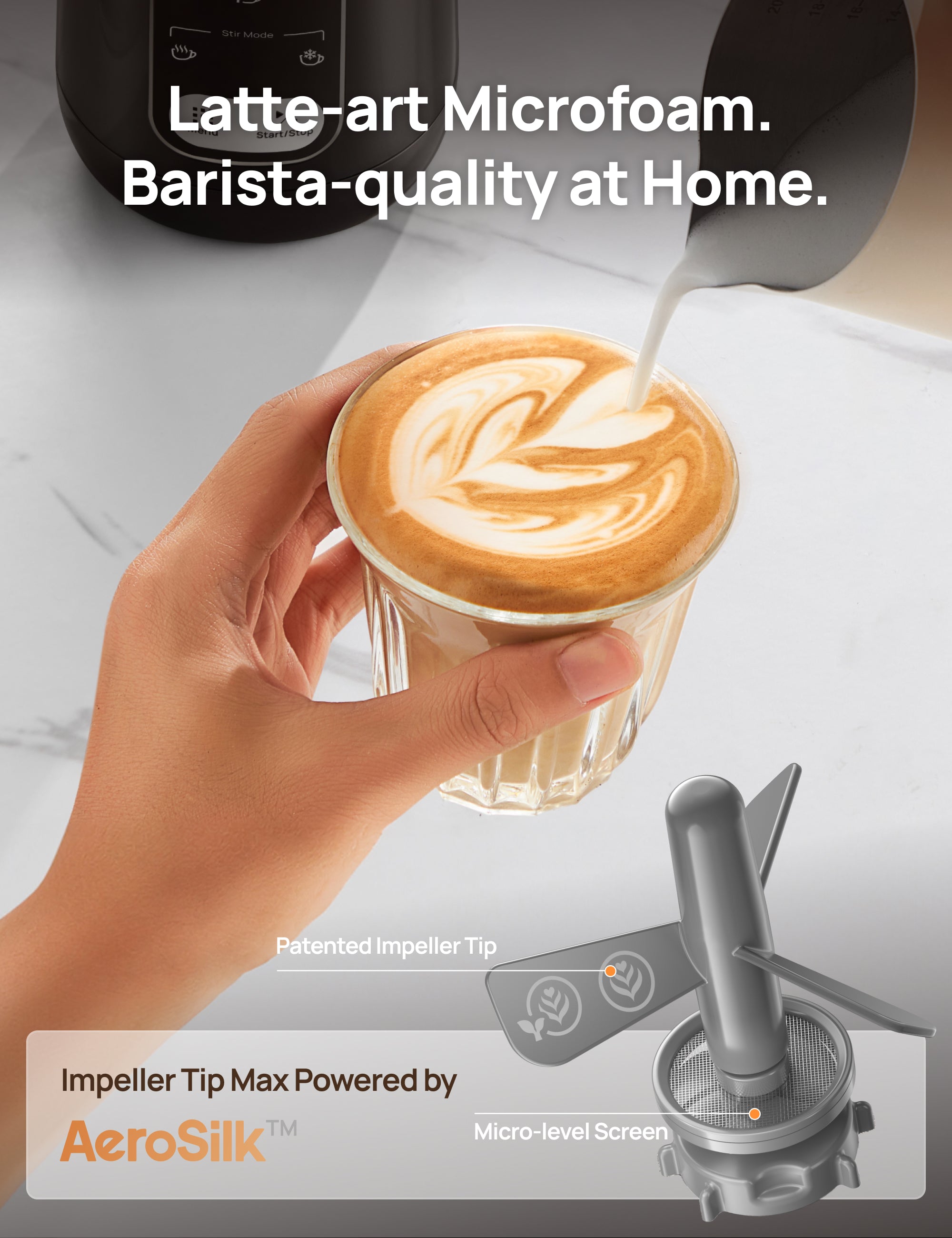 BaristaMaker Milk Frother Air