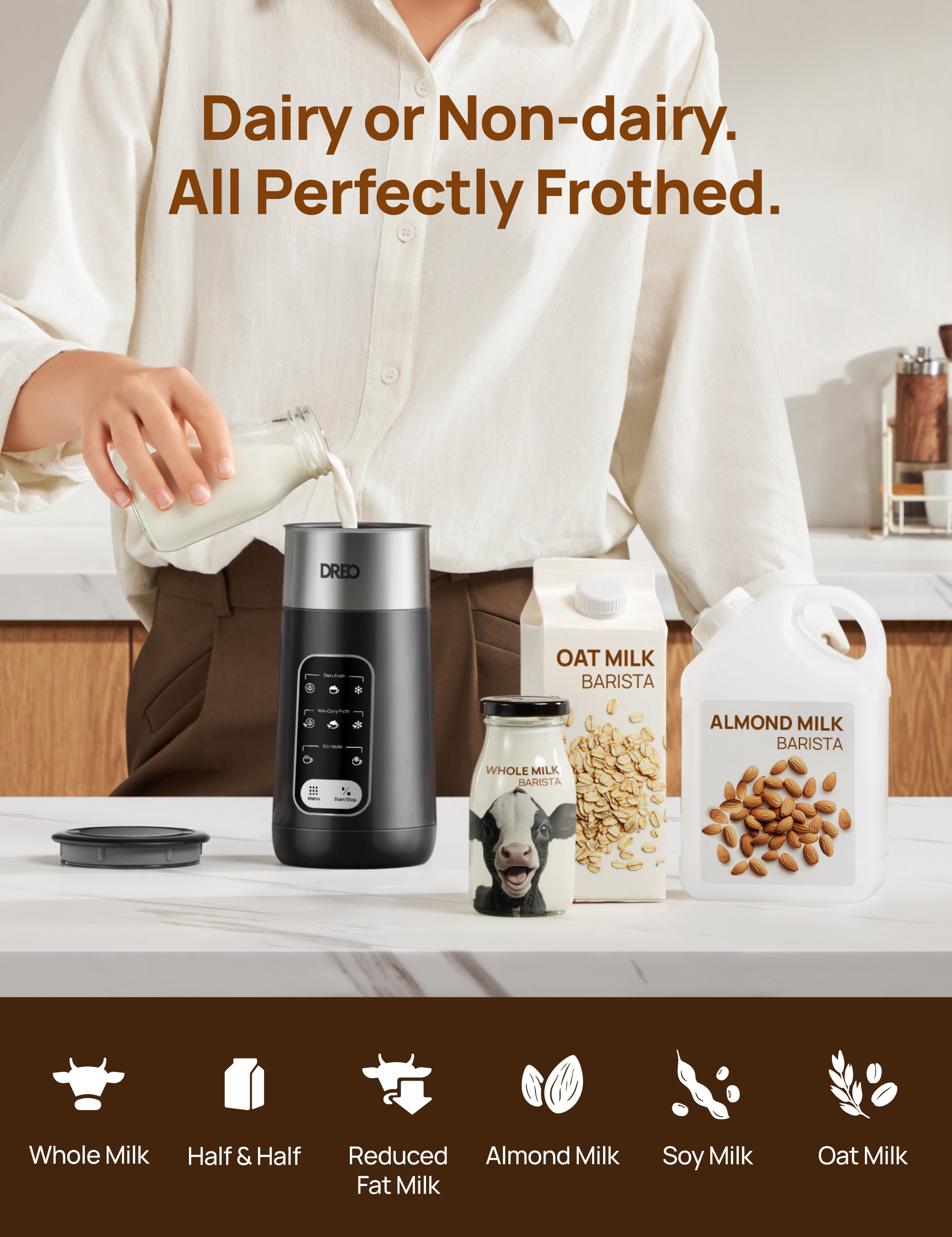 BaristaMaker Milk Frother Air